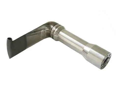 Metal pick-up tube component for a pitot tube pump